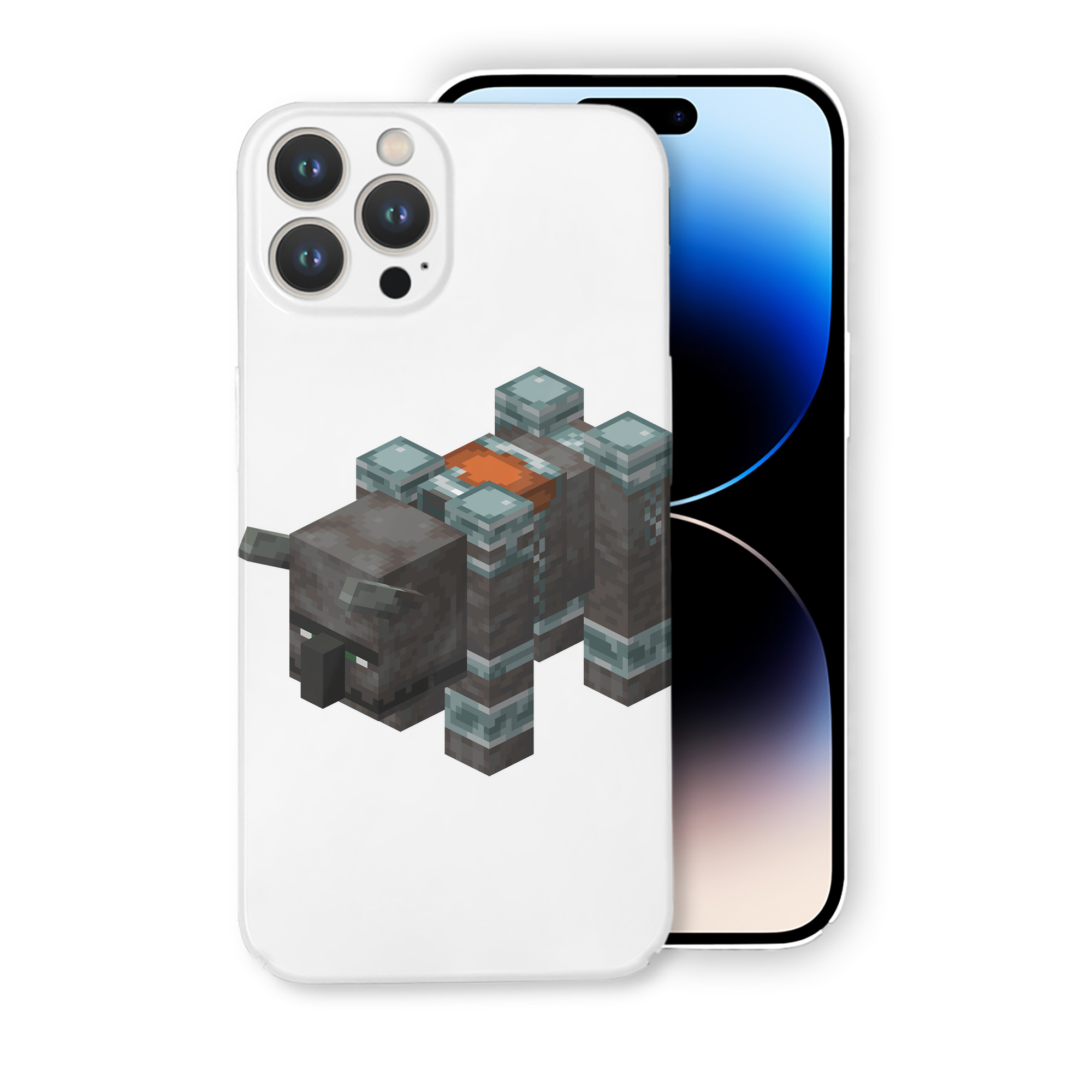（画像用） マインクラフト ブロックの世界 Minecraft MC Block world 【iPhone 14シリーズ対応】ハードケース